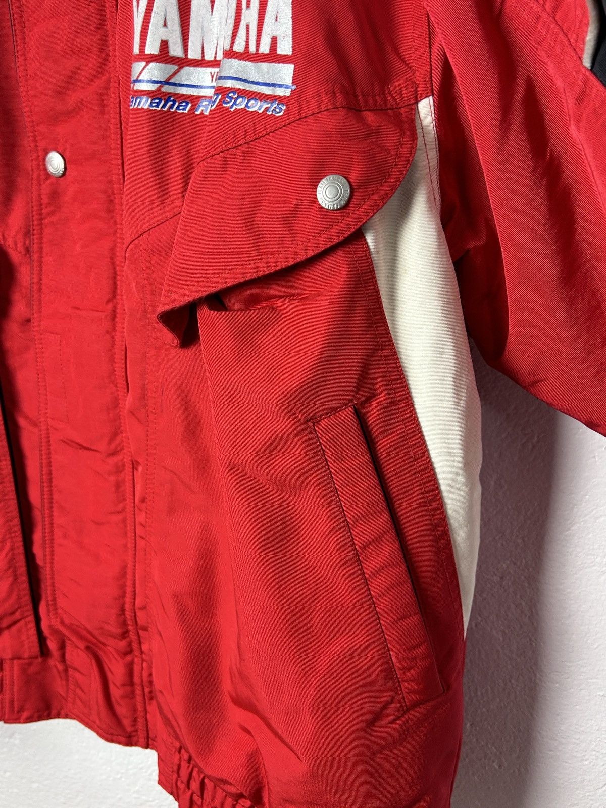 Vintage 80s Vintage Team Yamaha Sports Zippered Racing Jacket In Red Size US L / EU 52-54 / 3 - 4 Thumbnail