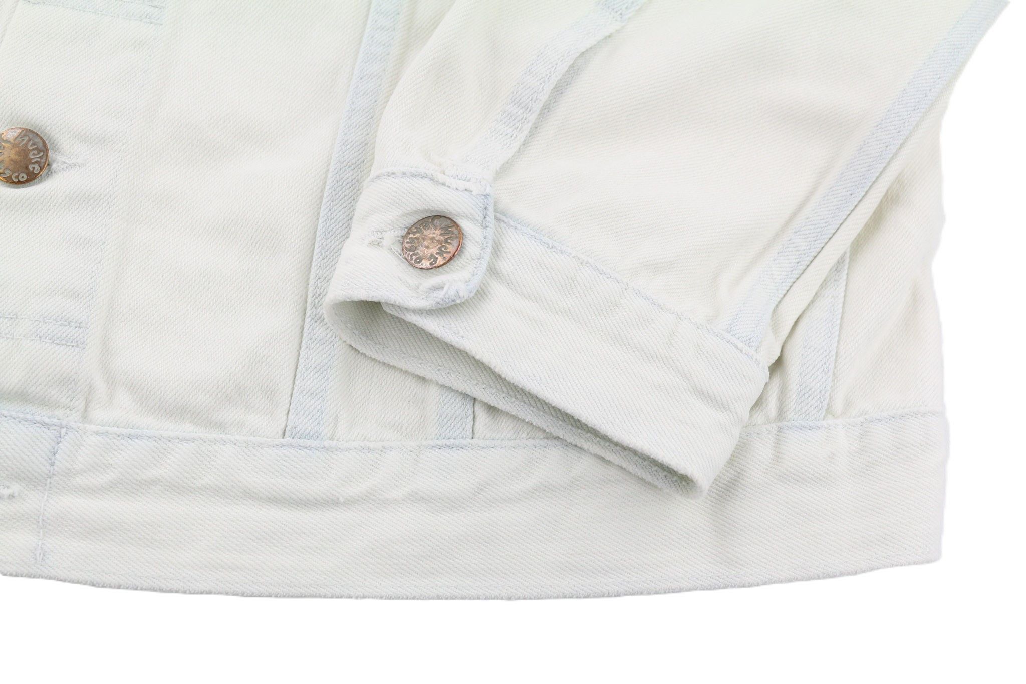 Nudie Jeans TERRY XL Extreme Bleach Light Jacket 81037 Size US XL / EU 56 / 4 - 5 Thumbnail