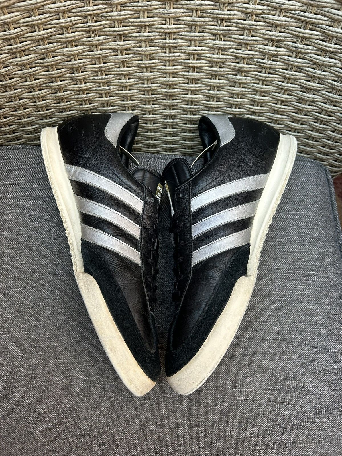 Adidas 2010 Adidas Beckenbauer Allround Leather Low Top Trainers Size US 12.5 / EU 45-46 - 5 Thumbnail