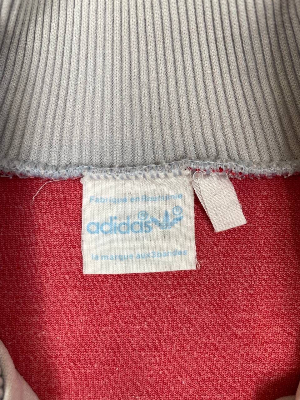 Adidas Adidas Men Vintage Track Jacket Zip Up Sportswear Red Beige Size US L / EU 52-54 / 3 - 5 Thumbnail