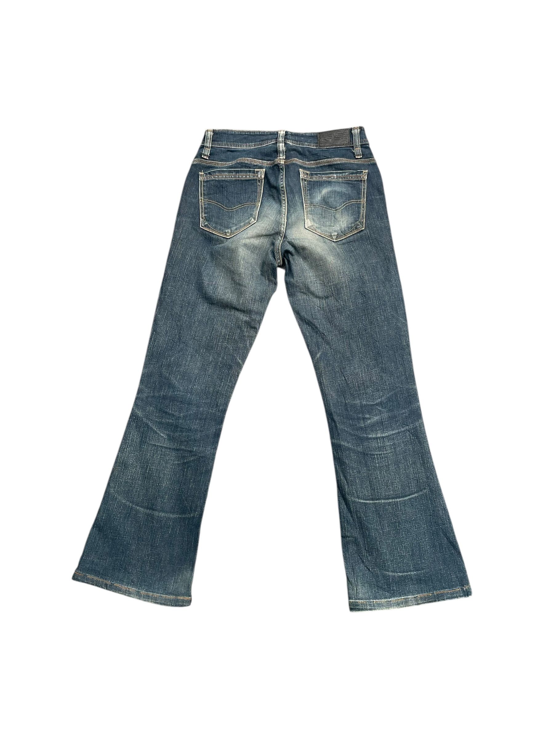 Japanese Brand C-Seventeen Flare Distresed Denim Size 30" / US 8 / IT 44 - 4 Thumbnail