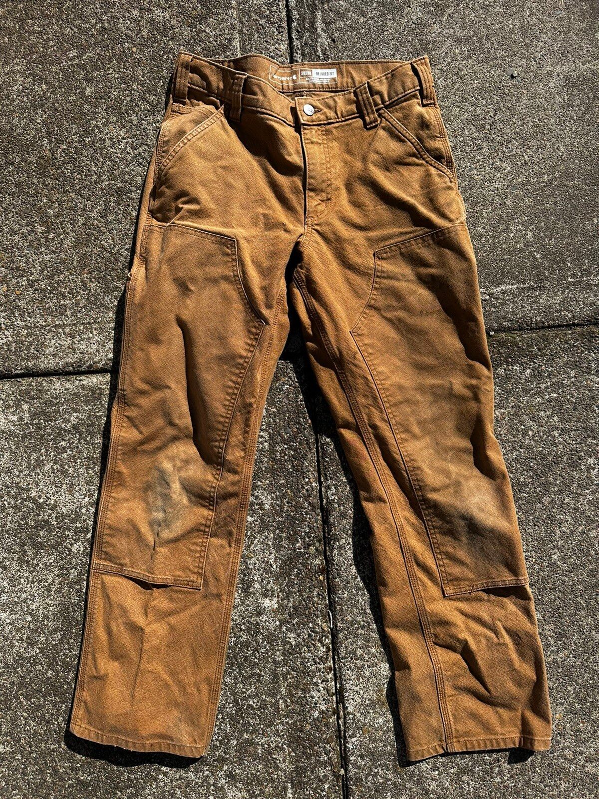 Vintage Carhartt Double Knee Carpenter Pants | Grailed