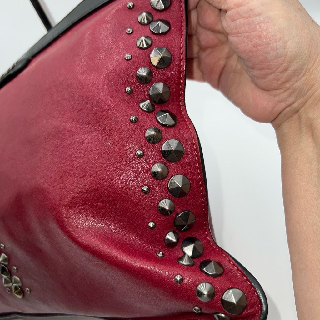 Jimmy Choo Jimmy Choo Laptop Holder/Clutch/Wristlet Black and Red Leath Size ONE SIZE - 4 Thumbnail