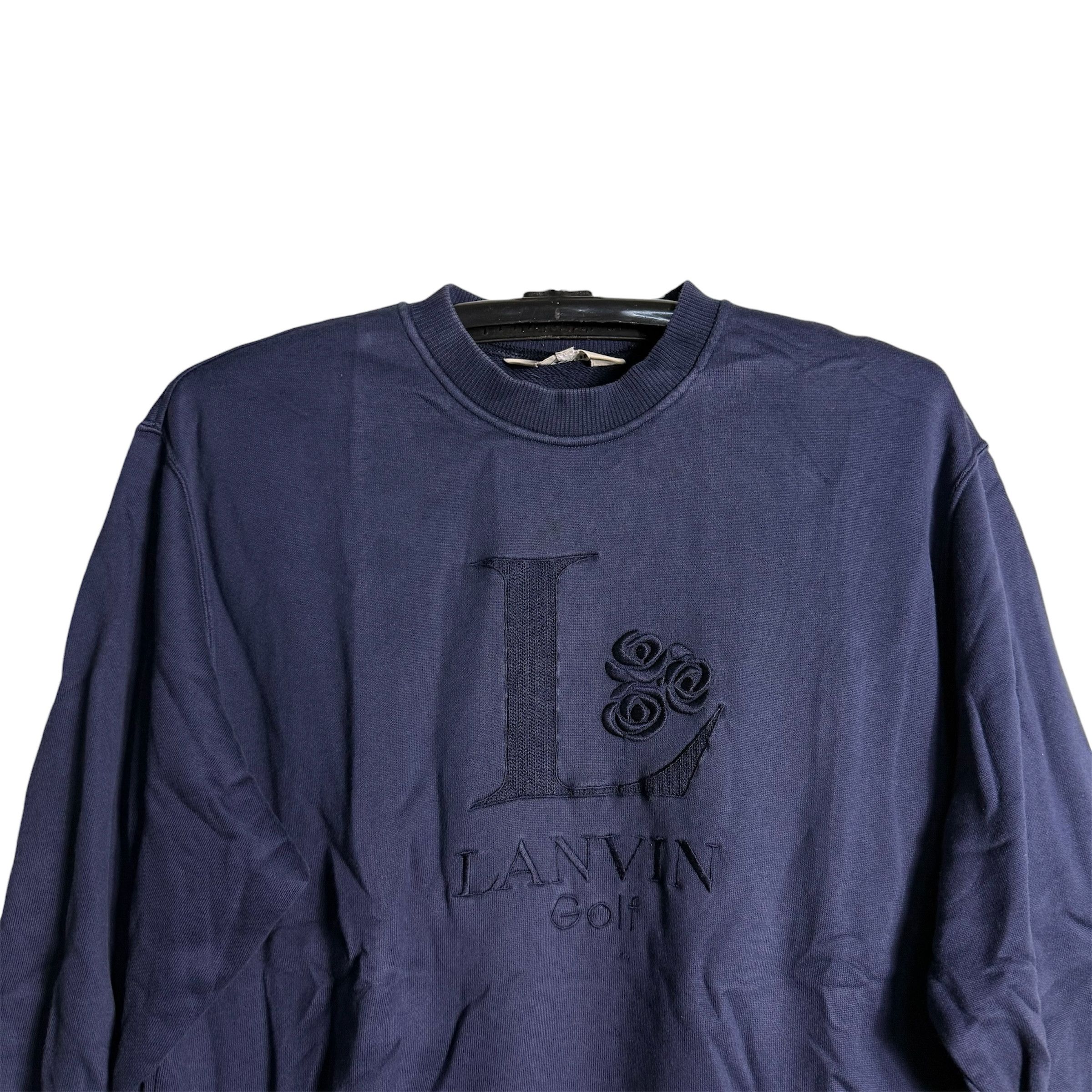 Lanvin 🔥RARE🔥Vintage Lanvin Golf Spellout Sweatshirt Size US M / EU 48-50 / 2 - 2 Thumbnail