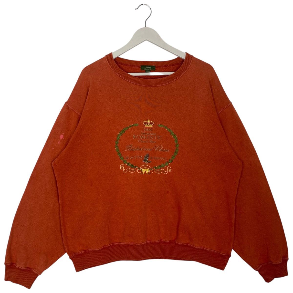 Other Vintage Guy Laroche Sweatshirt Crewneck Orange Size L Size US L / EU 52-54 / 3 - 1 Thumbnail