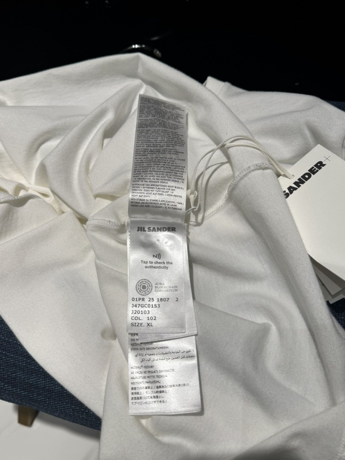Jil Sander NWT Crew Neck T-Shirt - WHITE, XL Size US XL / EU 56 / 4 - 7 Thumbnail