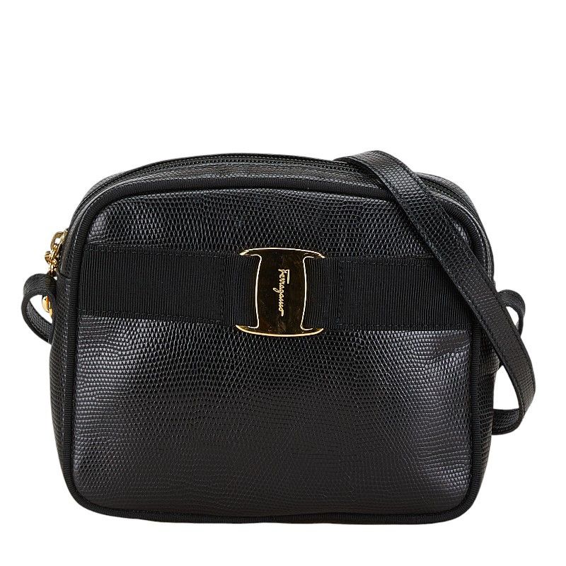 Salvatore Ferragamo Salvatore Ferragamo Salvatore Ferragamo Vara Leather Shoulder Bag Leather Crossbody Bag D213096 in Great Condition Size ONE SIZE - 1 Thumbnail