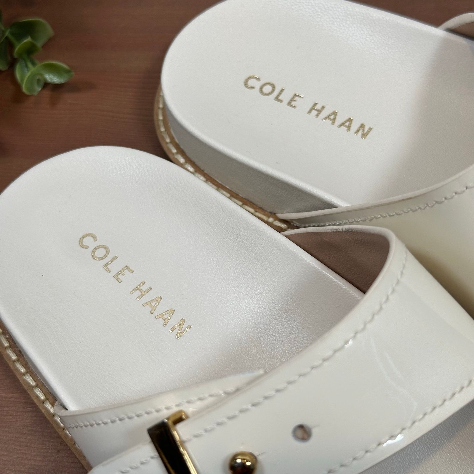 Cole Haan Cole Haan Women's Marisol Footbed Sandals White Size 7 Size US 7 / IT 37 - 5 Thumbnail