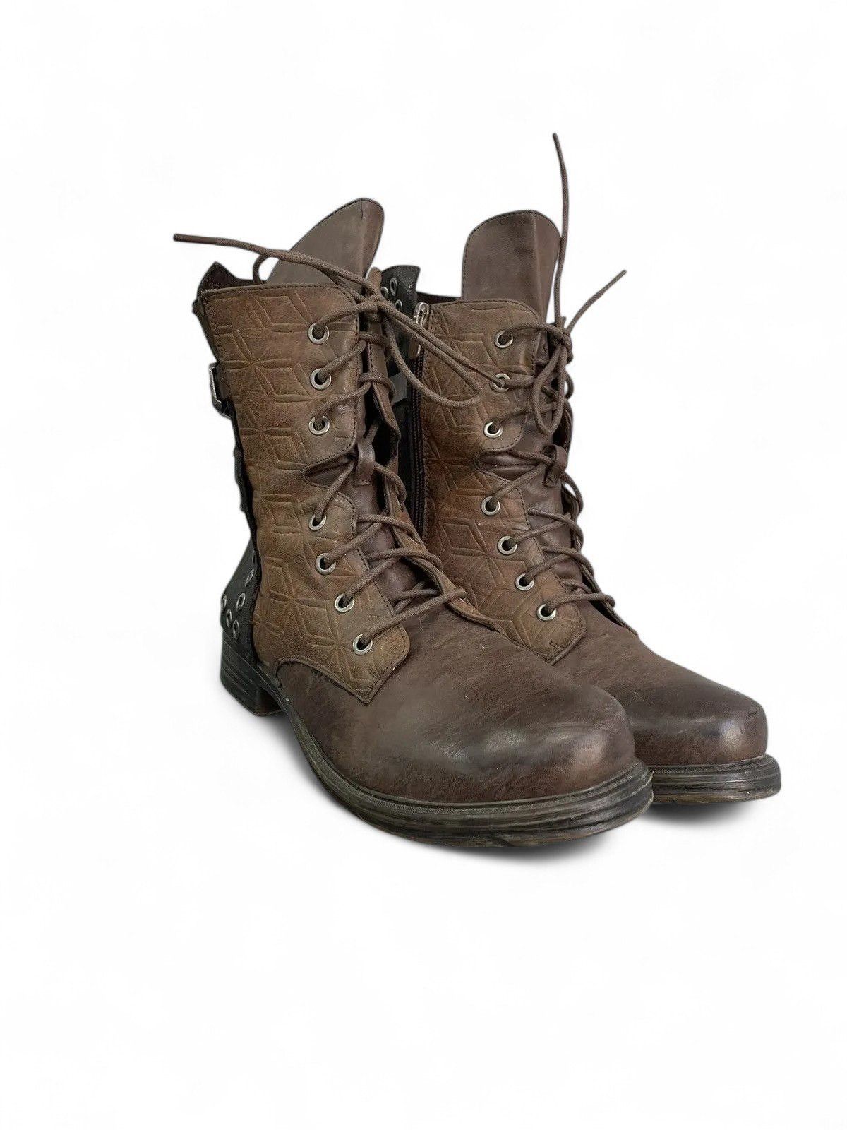 A.S.98 A.S. 98 style leather quilted lace-up boots style japanese Size US 7.5 / EU 40-41 - 2 Thumbnail