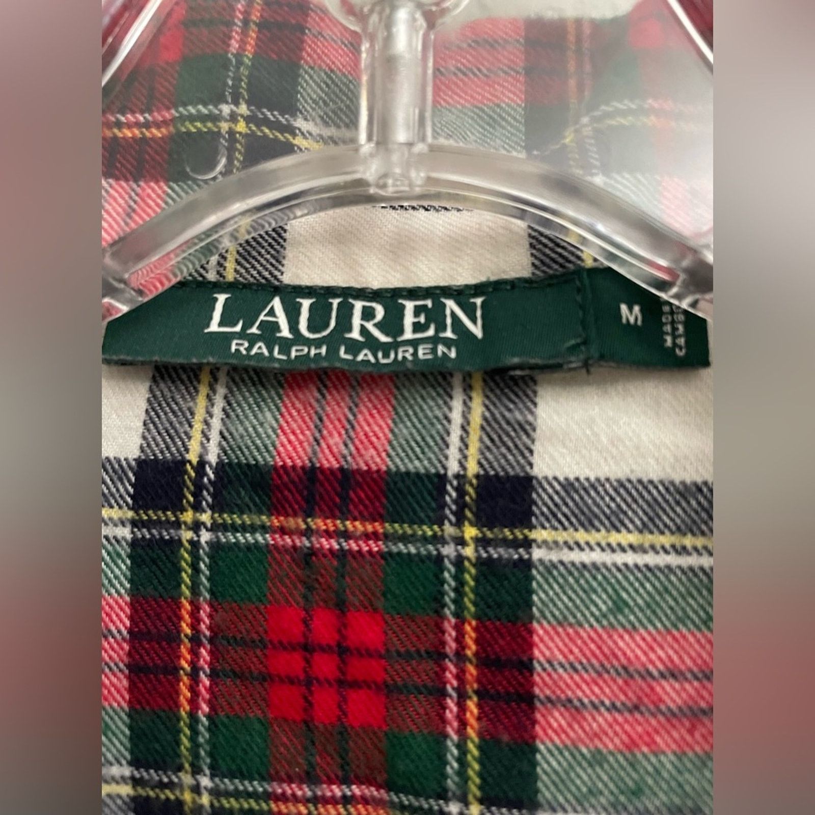Ralph Lauren Ralph Lauren Plaid Pajama Set Gold Embroidered Emblem - M Size M / US 6-8 / IT 42-44 - 4 Thumbnail