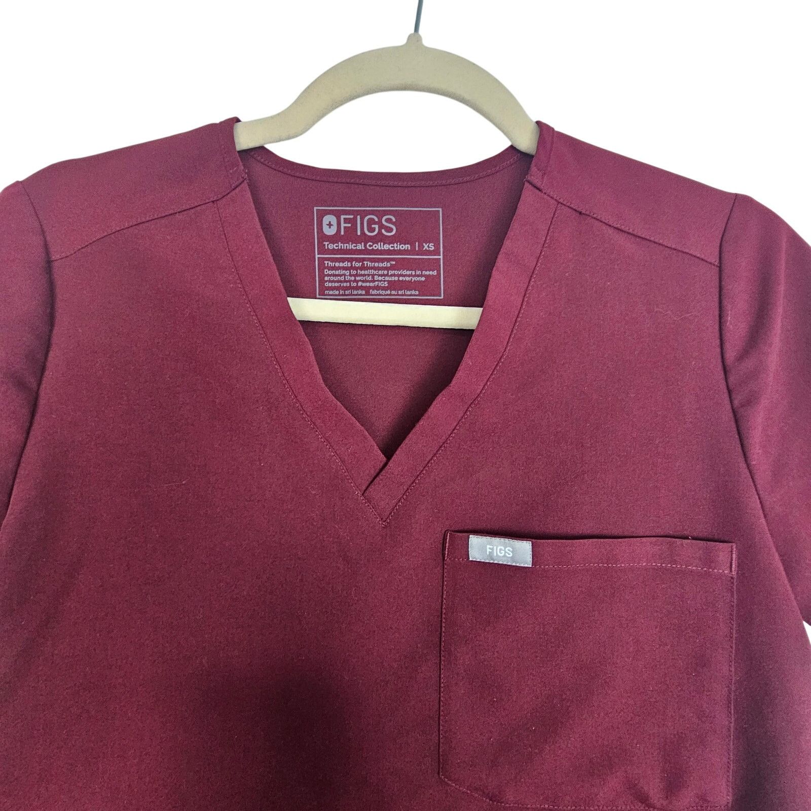 Figue Figs Womens 2Pc Scrub Set Size XS Nurse Doctor Uniform Size XS / US 0-2 / IT 36-38 - 2 Thumbnail