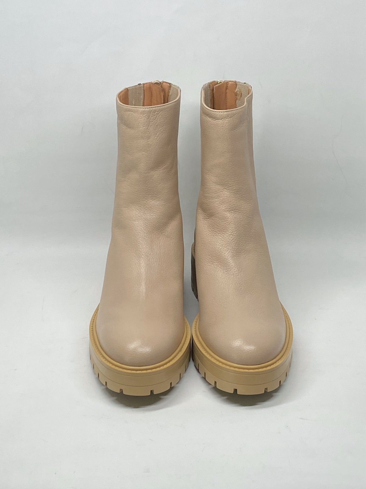 Aquazzura Aquazzura Saint Honore Leather Combat Booties size 40 Size US 10 / IT 40 - 4 Thumbnail