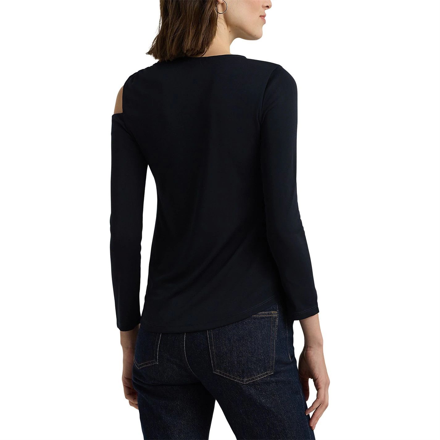 Lauren Ralph Lauren o1g2r1mq1025 Harlee Top T-Shirt in Black Size XS / US 0-2 / IT 36-38 - 4 Thumbnail