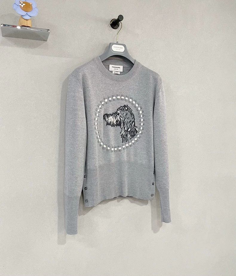Thom Browne Thom Browne Gray knit long sleeves Size US S / EU 44-46 / 1 - 6 Thumbnail