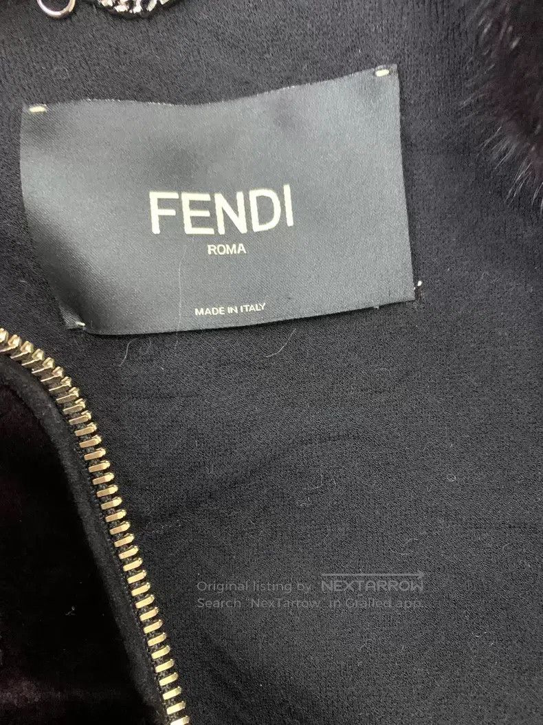 Fendi Fendi Black Mink Fur Patchwork Jacket Size XXS / US 00 / IT 34 - 4 Thumbnail