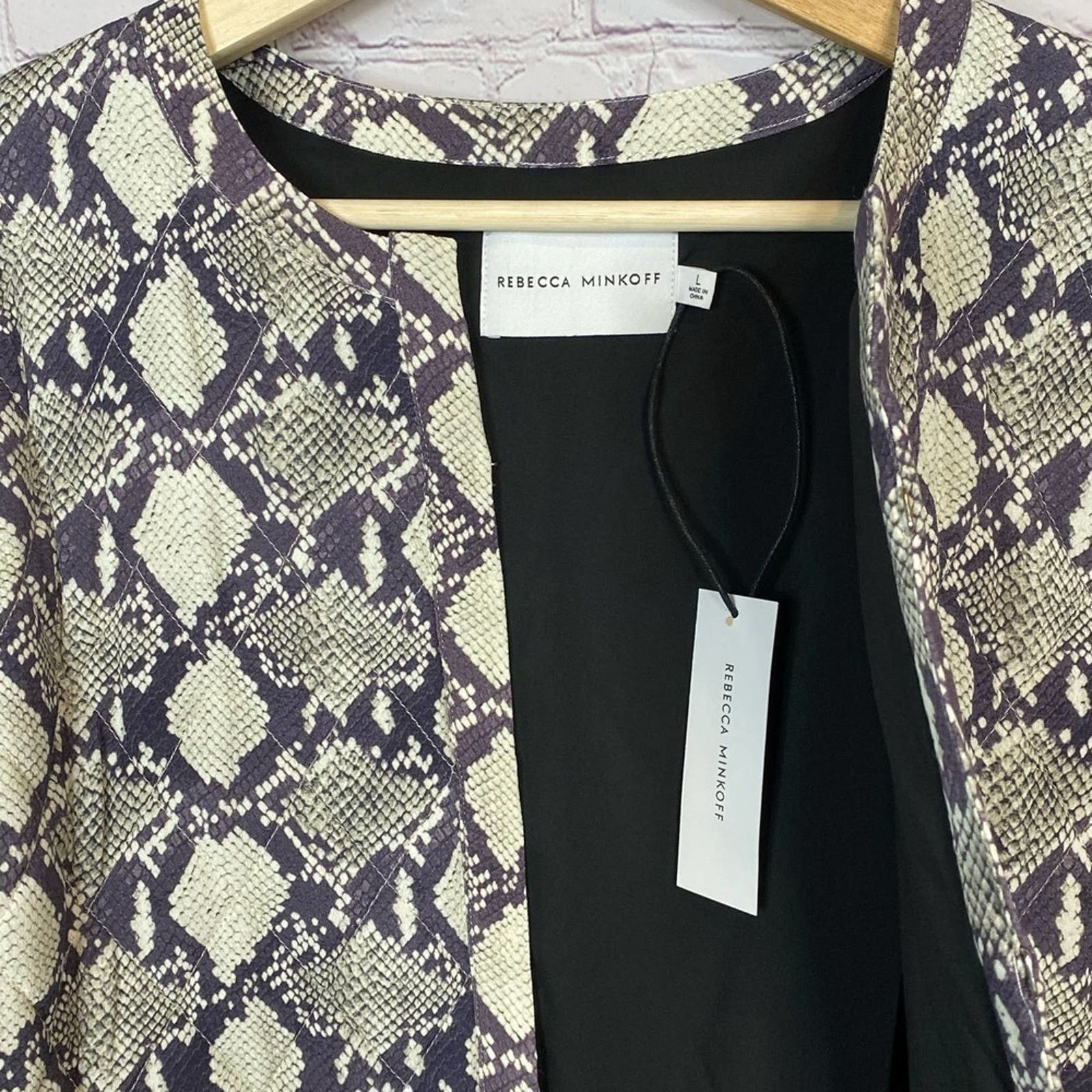 Rebecca Minkoff New With Tags Rebecca Minkoff Snake Print Jacket Size L / US 10 / IT 46 - 6 Thumbnail
