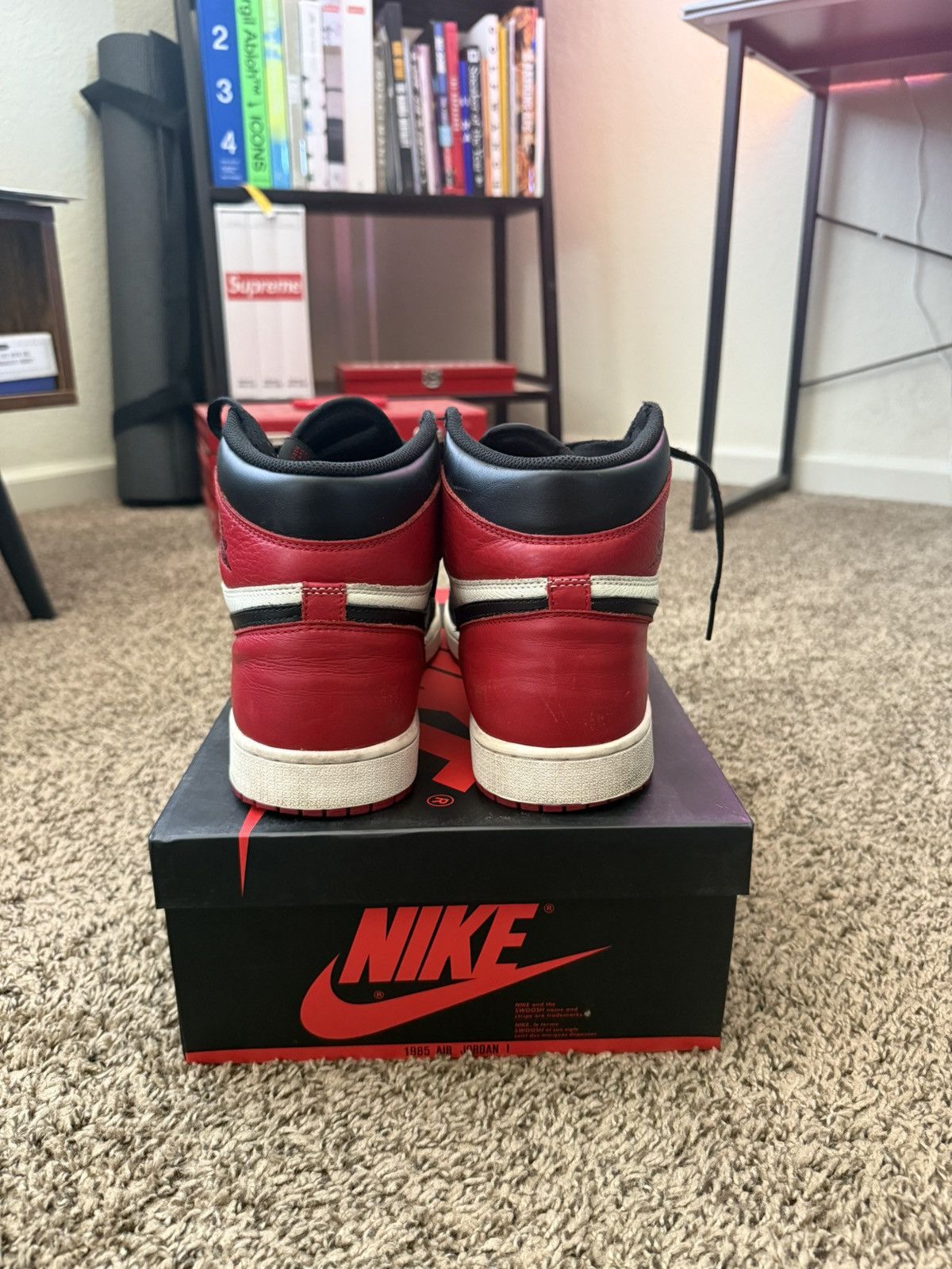 Jordan Brand 2018 Jordan 1 Bred Toe Size 13 Size US 13 / EU 46 - 4 Thumbnail