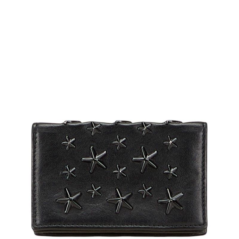 Jimmy Choo JIMMY CHOO Star Studs Leather Card Case Coin Purse Leather Card Case DUTY FREE for USA
