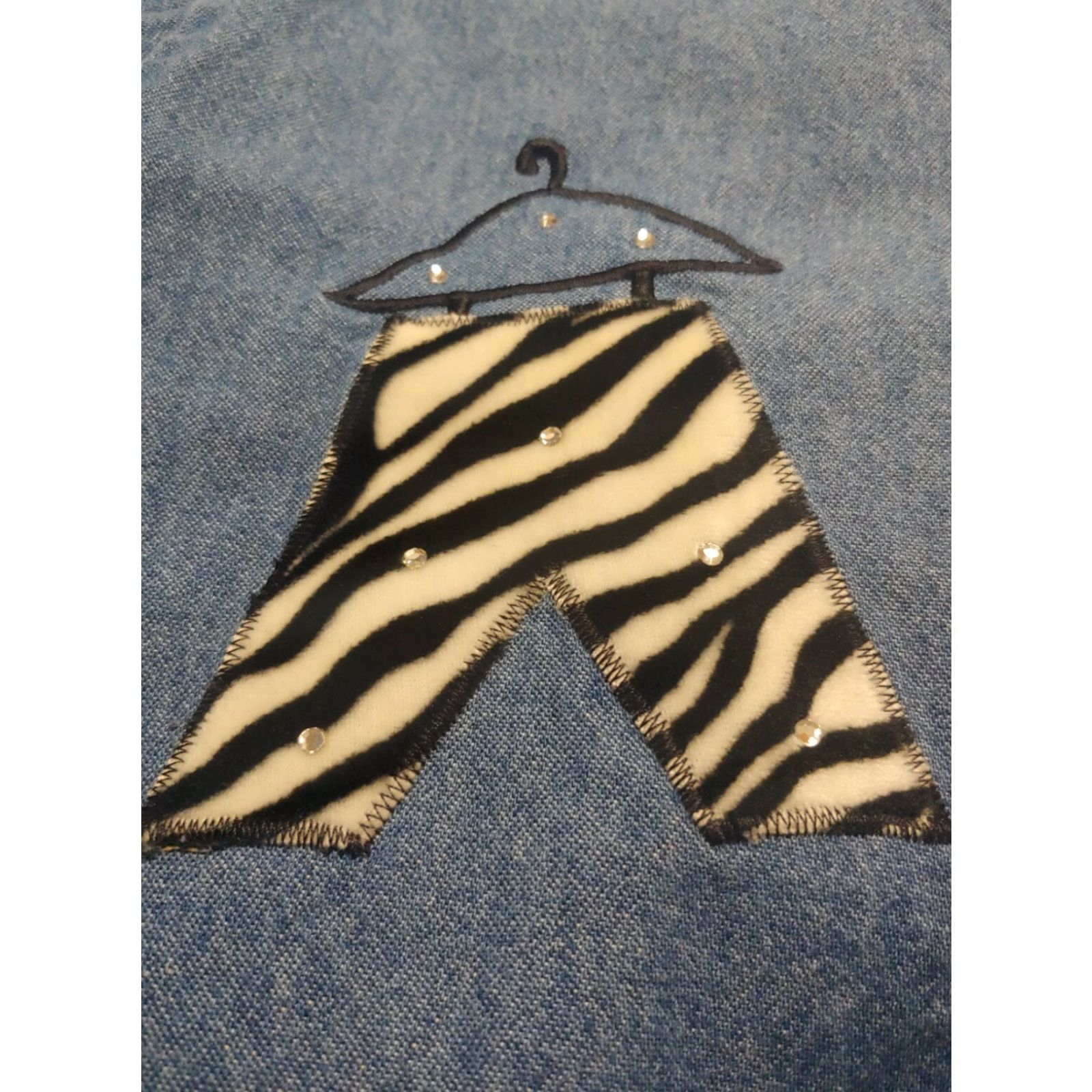 Vintage VINTAGE Cover Charge Shirt Women L Blue Chambray Zebra Print Fashion Hangers Retro Womens Size L / US 10 / IT 46 - 8 Thumbnail