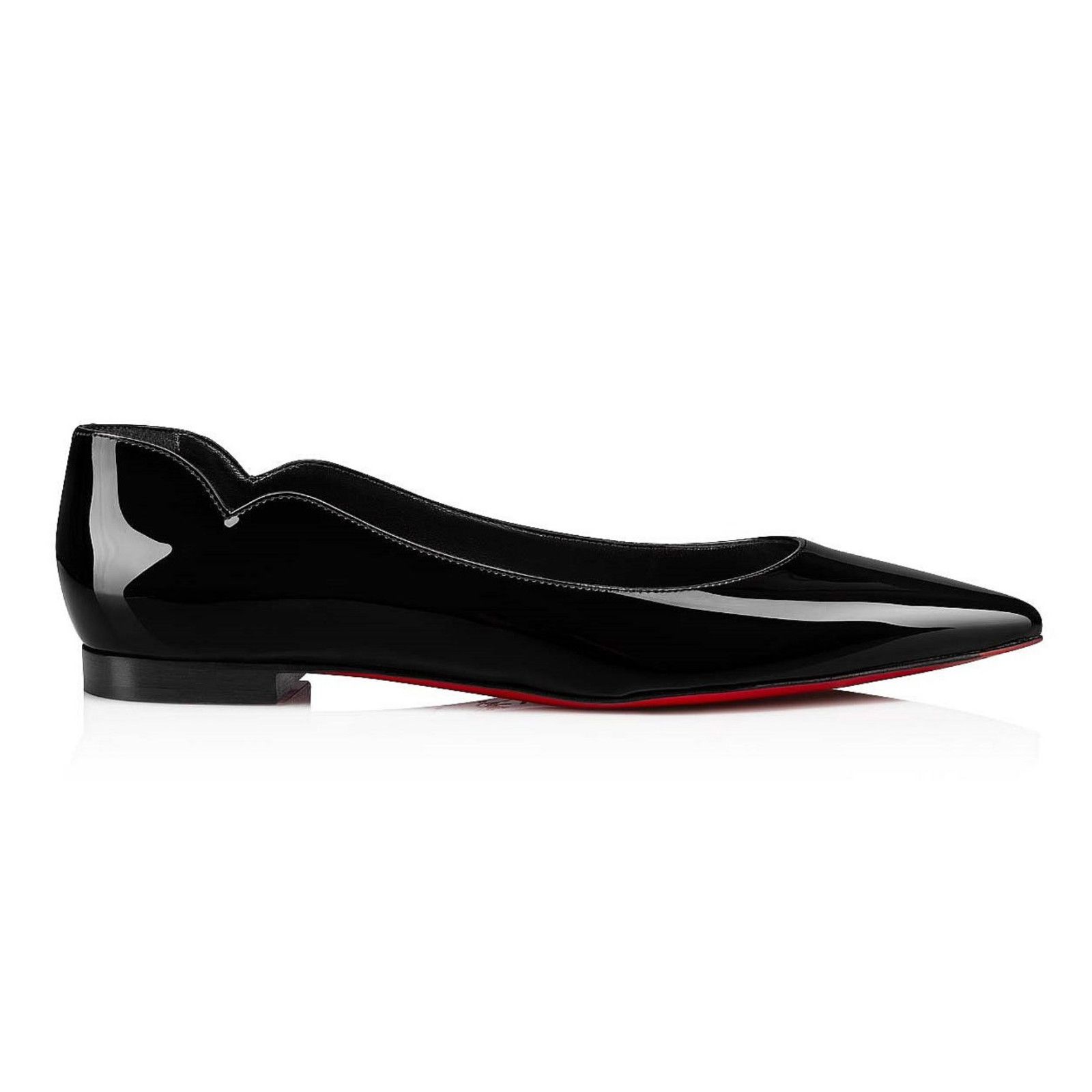 Christian Louboutin Christian Louboutin Hot Chickita Flat Black Patent Leather Size US 11 / IT 41 - 3 Thumbnail