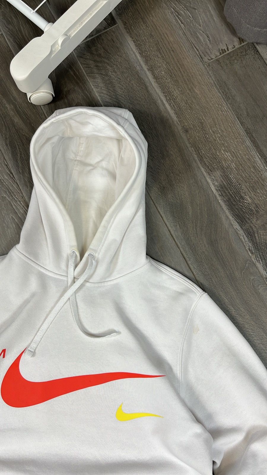 Nike Nike Microbrand Pullover Drill White Hoodie Size US S / EU 44-46 / 1 - 5 Thumbnail