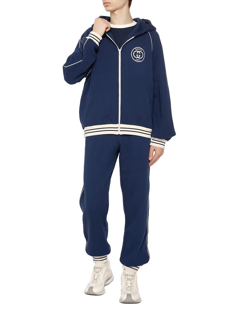 Gucci o1loc1c0925 Cotton Jersey Jogging Pant in Blue Size US 36 / EU 52 - 3 Thumbnail