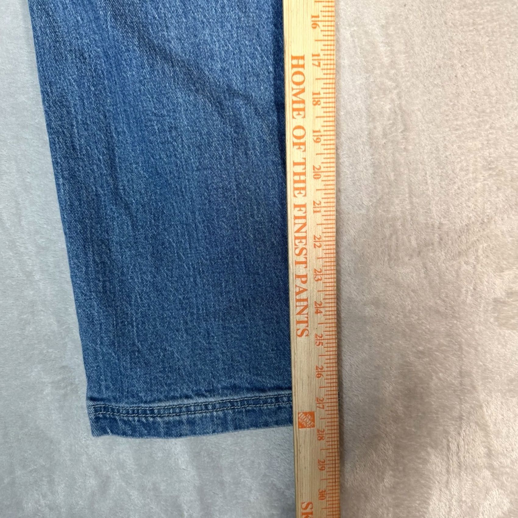 Levi's VINTAGE? Levis Jeans Womens 28 Blue Ribcage Straight Carpenter High Rise Utility Premium Knit? (No) Size 28" / US 6 / IT 42 - 6 Thumbnail