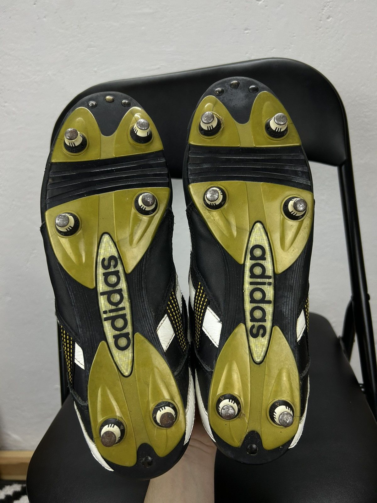 Adidas × Vintage ADIDAS AZTECA CUP SG FOOTBALL BOOTS RARE PAIR (1997) sz 44,5 Size US 11.5 / EU 44-45 - 7 Thumbnail