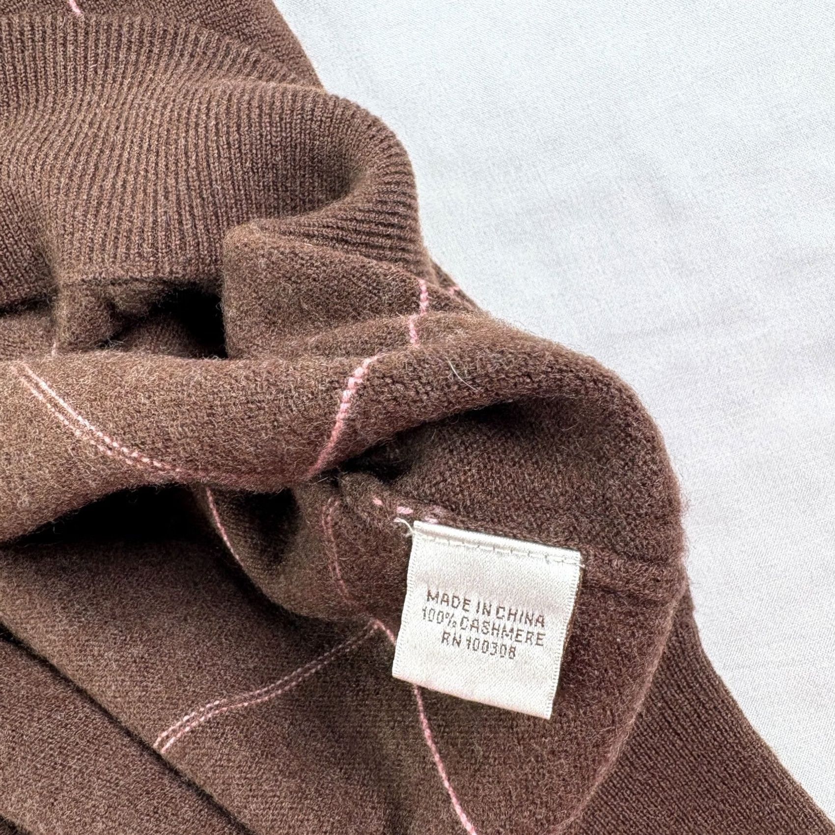 Peter Millar Peter Millar Sweater Men Large Brown 1/4 Zip Pullover Golf Stretch Cashmere Size US L / EU 52-54 / 3 - 7 Thumbnail