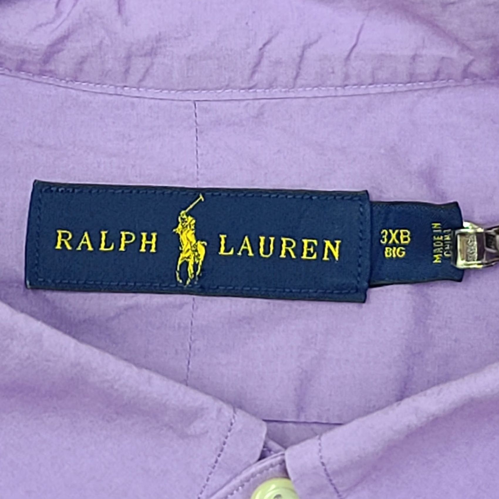 Ralph Lauren Ralph Lauren Oxford Shirt Mens 3XB Big & Tall Purple Long Sleeve Button Down Size US XXL / EU 58 / 5 - 3 Thumbnail