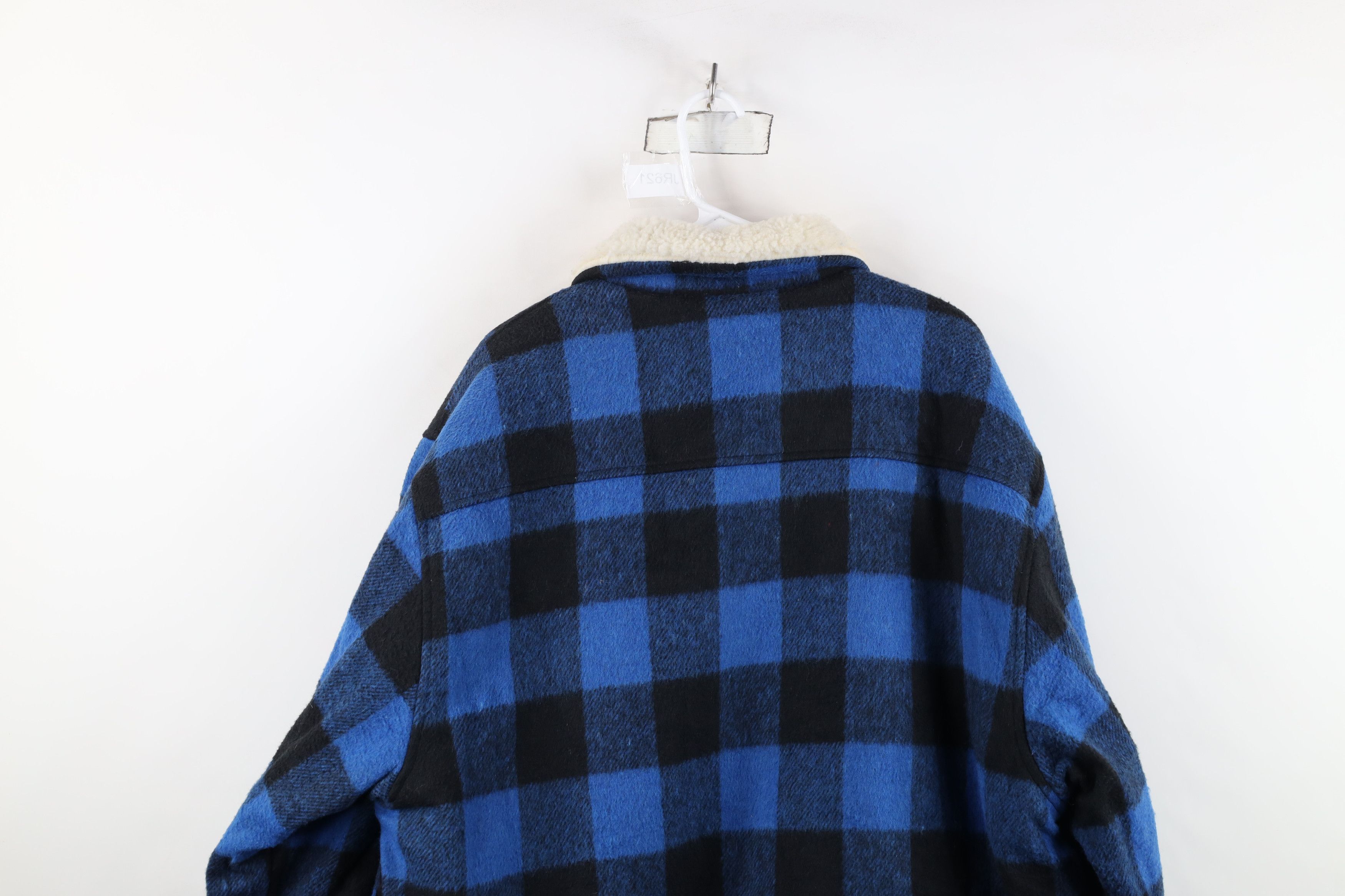 Vintage Vintage 90s Streetwear Lined Baggy Collared Jacket Plaid USA Size US XL / EU 56 / 4 - 15 Thumbnail