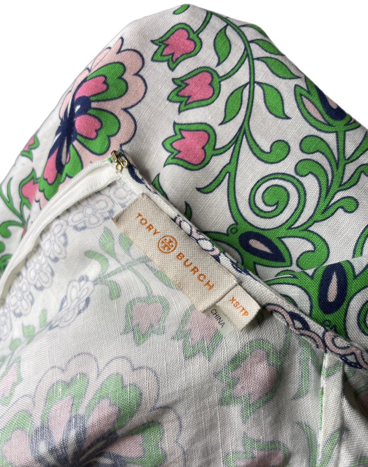 Tory Burch Tory Burch Garden Party Flora Linen Dress Women’s Size XS Size XS / US 0-2 / IT 36-38 - 6 Thumbnail