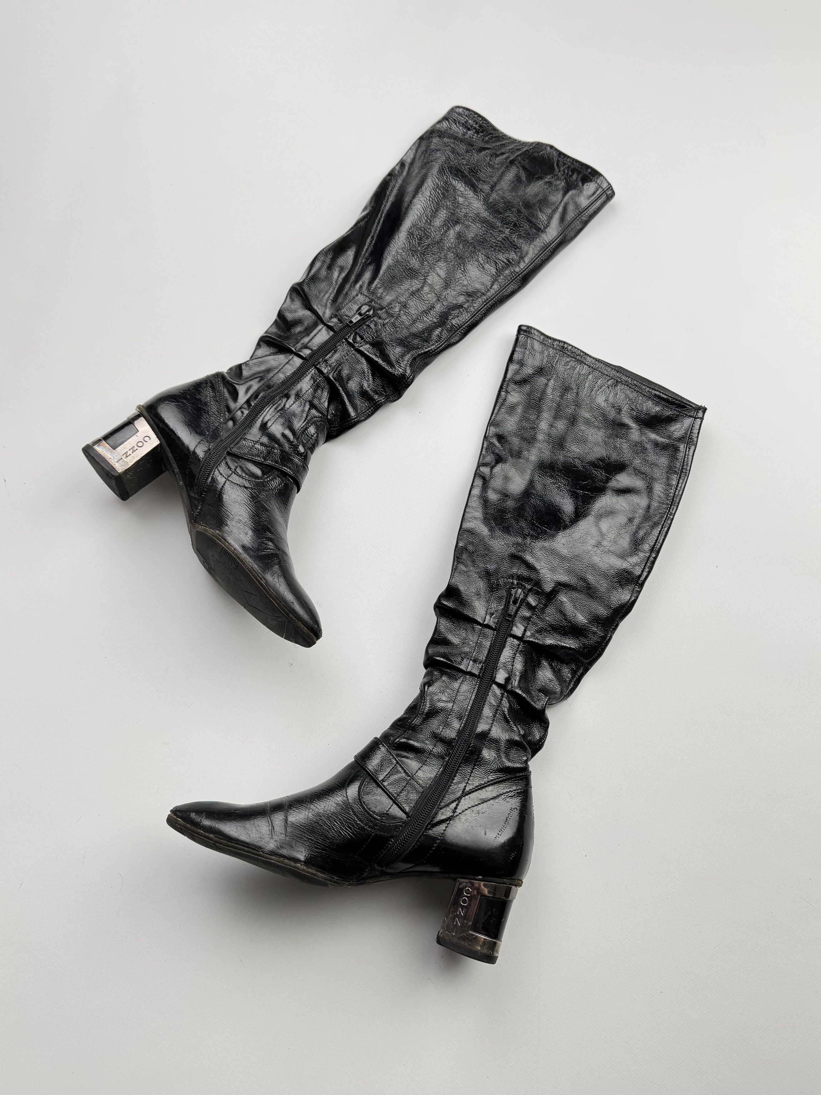 Vintage Vintage Leather Boots With Straps B427(V532)E2 Size US 7 / IT 37 - 4 Thumbnail