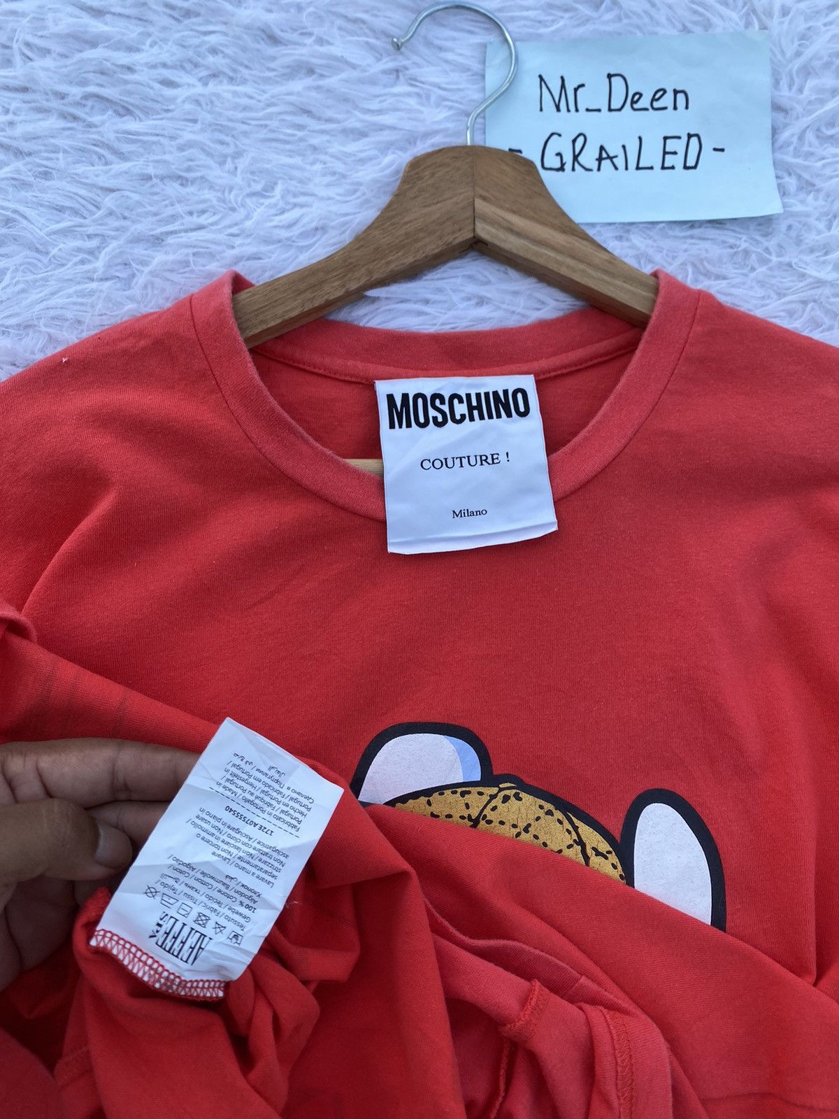Moschino Rare MOSCHINO Couture Red Tshirt Size US M / EU 48-50 / 2 - 10 Thumbnail