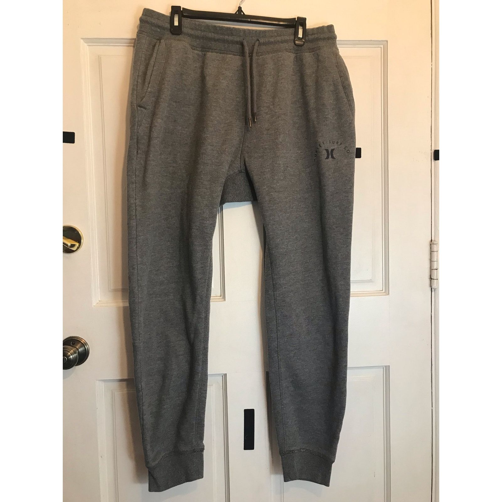 Hurley HURLEY SURF CO. Sweatpants Men's 2XL Grey Size US 38 / EU 54 - 1 Thumbnail