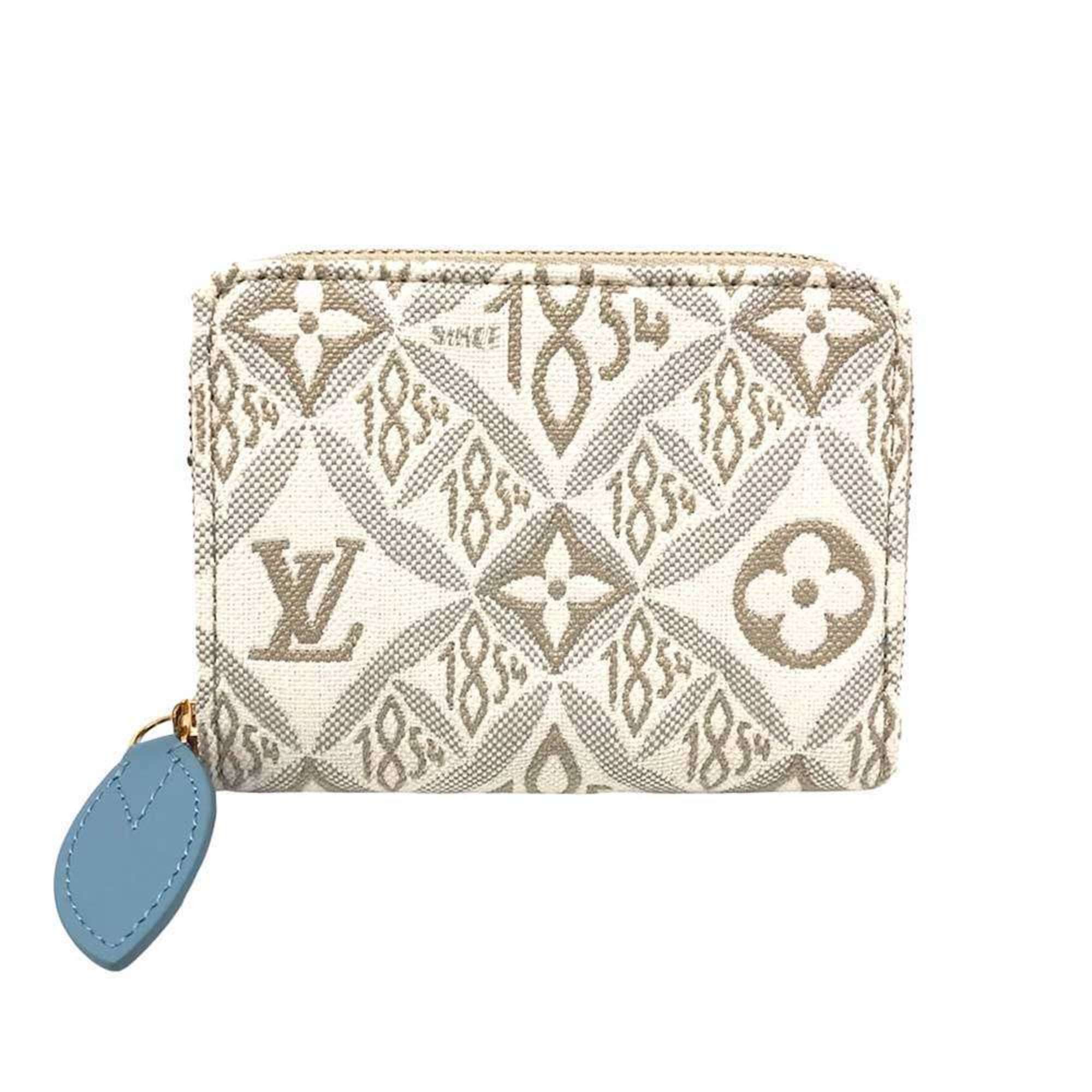 Louis Vuitton Louis Vuitton Zippy Coin Purse Monogram Jacquard Compact Wallet White M69997 LOUIS VUITTON Size ONE SIZE - 1 Thumbnail