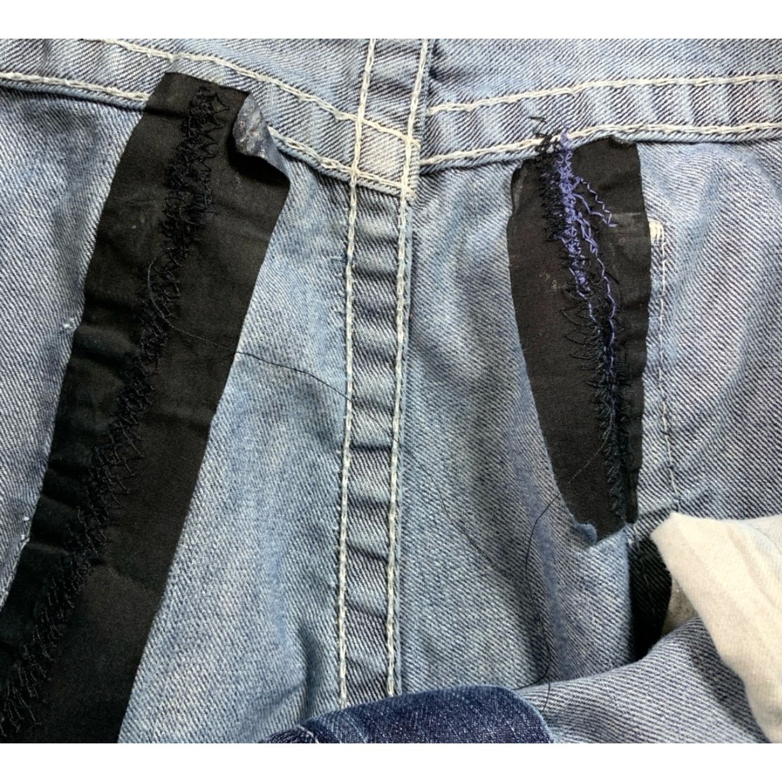 Big Star Jeans Mens 36x32 Blue Voyager Straight Relaxed Distressed Whiskered Jeans Shirt?
