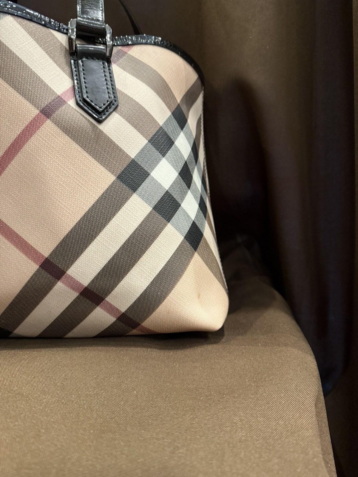 Burberry Burberry Nova Check Women’s Shoulder Tote Bag Shopper Dior Size ONE SIZE - 8 Thumbnail