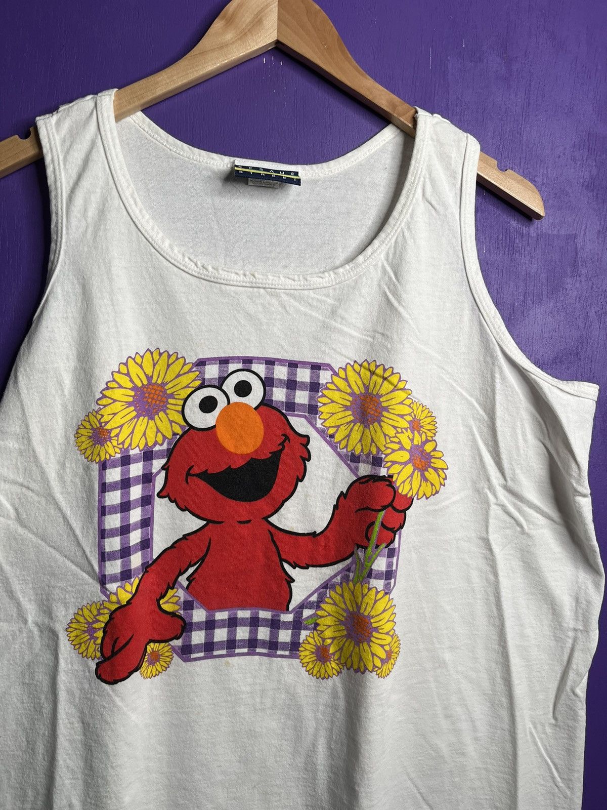 Vintage Vintage 90s Elmo Sesame Street tank top Size US L / EU 52-54 / 3 - 3 Thumbnail