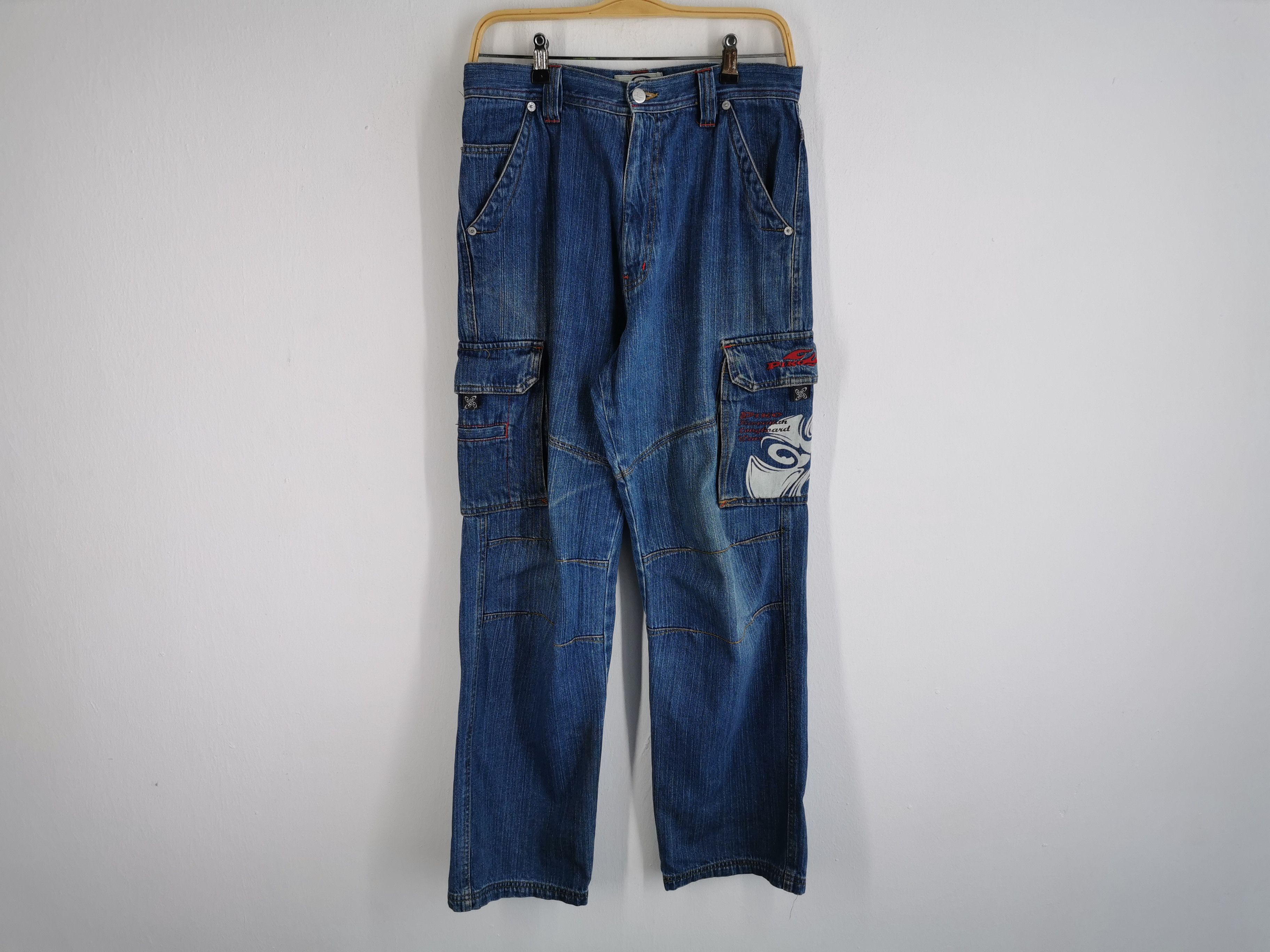 Vintage Vintage Piko Hawaiian Longboard Wear Cargo Denim Size M Size US 27 - 2 Thumbnail