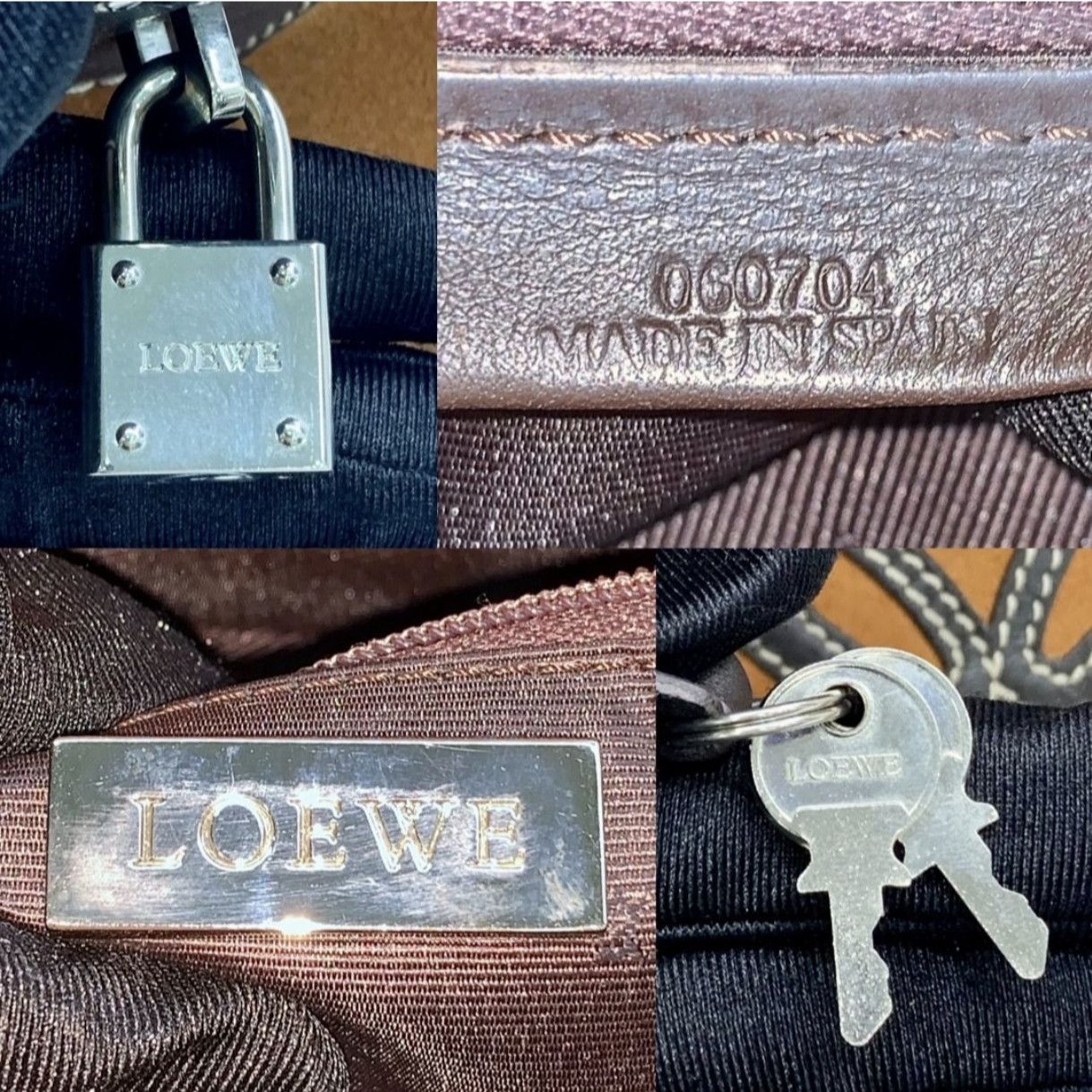 Loewe LOEWE Amazona 36 Suede Leather Handbags Size ONE SIZE - 9 Thumbnail
