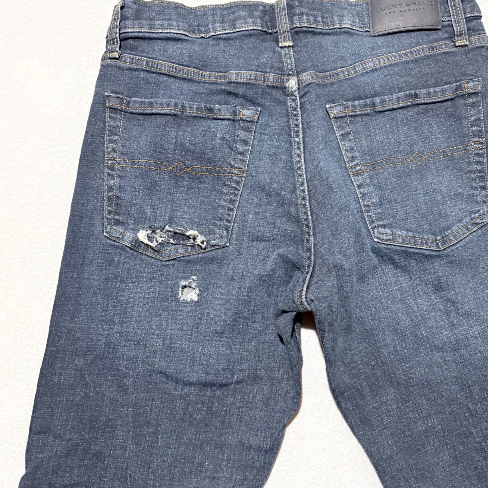 Lucky Brand Lucky Brand 221 Original Straight Denim Jeans Men Blue Dark Wash - 33x32 Size US 33 - 7 Thumbnail
