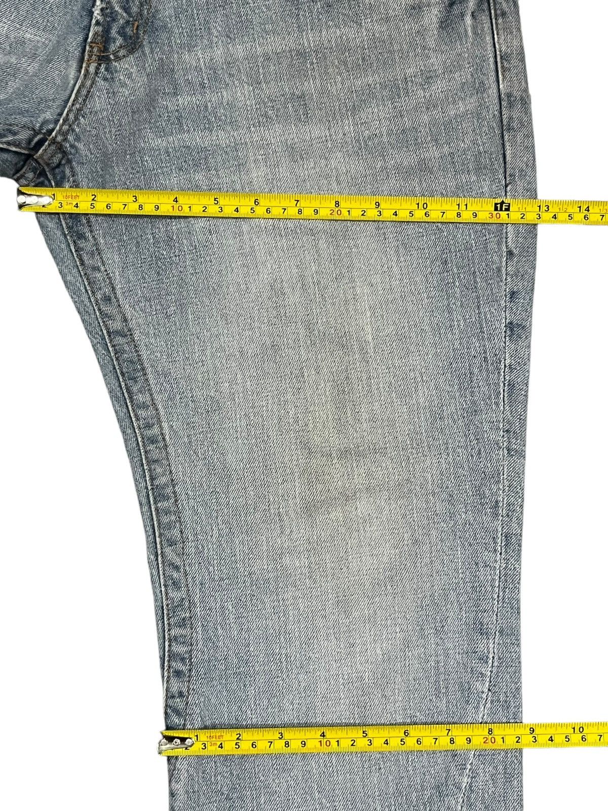 Vans × Vintage Vintage Y2K Vans Trashed Light Blue Classic Fit Jeans Size US 32 / EU 48 - 19 Thumbnail