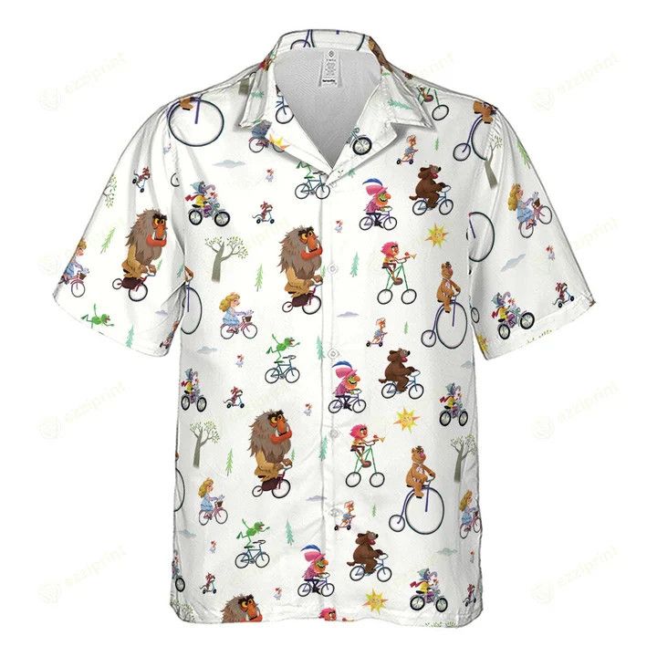 Other The Muppet Movie Bike Scene Hawaiian Shirt Size US L / EU 52-54 / 3 - 2 Thumbnail