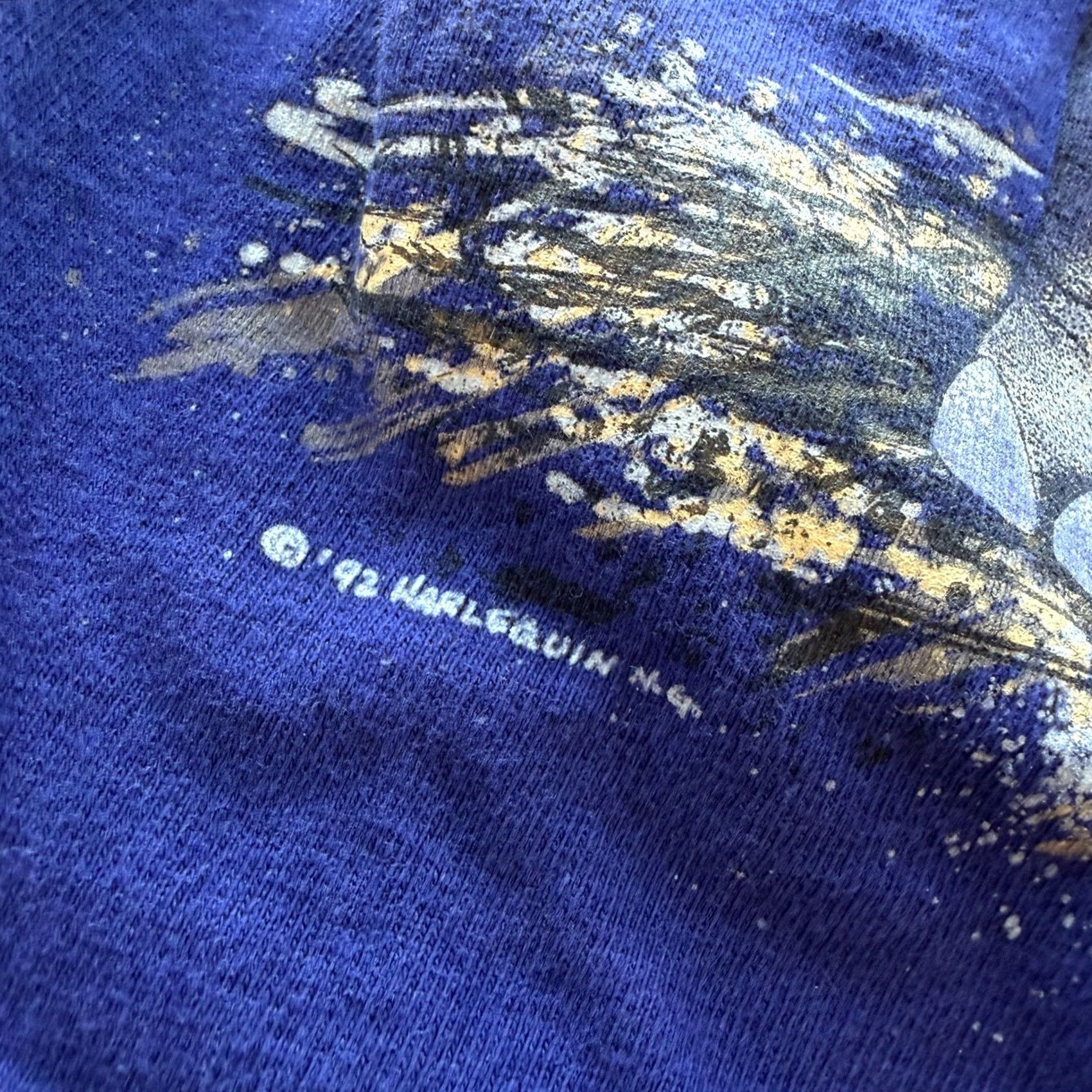 Vintage VINTAGE Y2K 90'S HARLEQUIN NATURE ELEPHANT AFRICA PURPLE SS GRAPHIC TEE M Mens Size US M / EU 48-50 / 2 - 4 Thumbnail