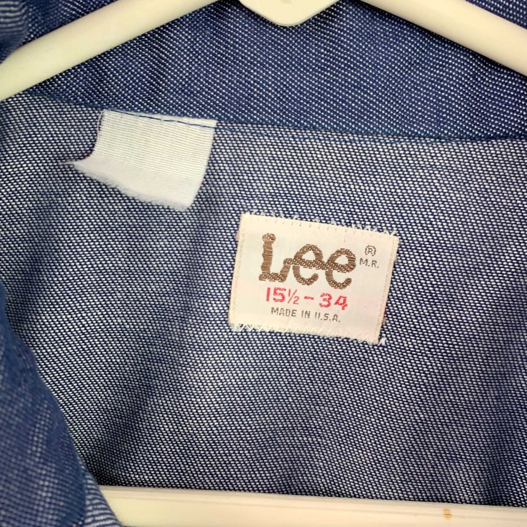 Lee VINTAGE Lee Western Shirt Cotton Blend Black 15 1/2-34 Rockabilly 1970s USA Mens Size US M / EU 48-50 / 2 - 5 Thumbnail