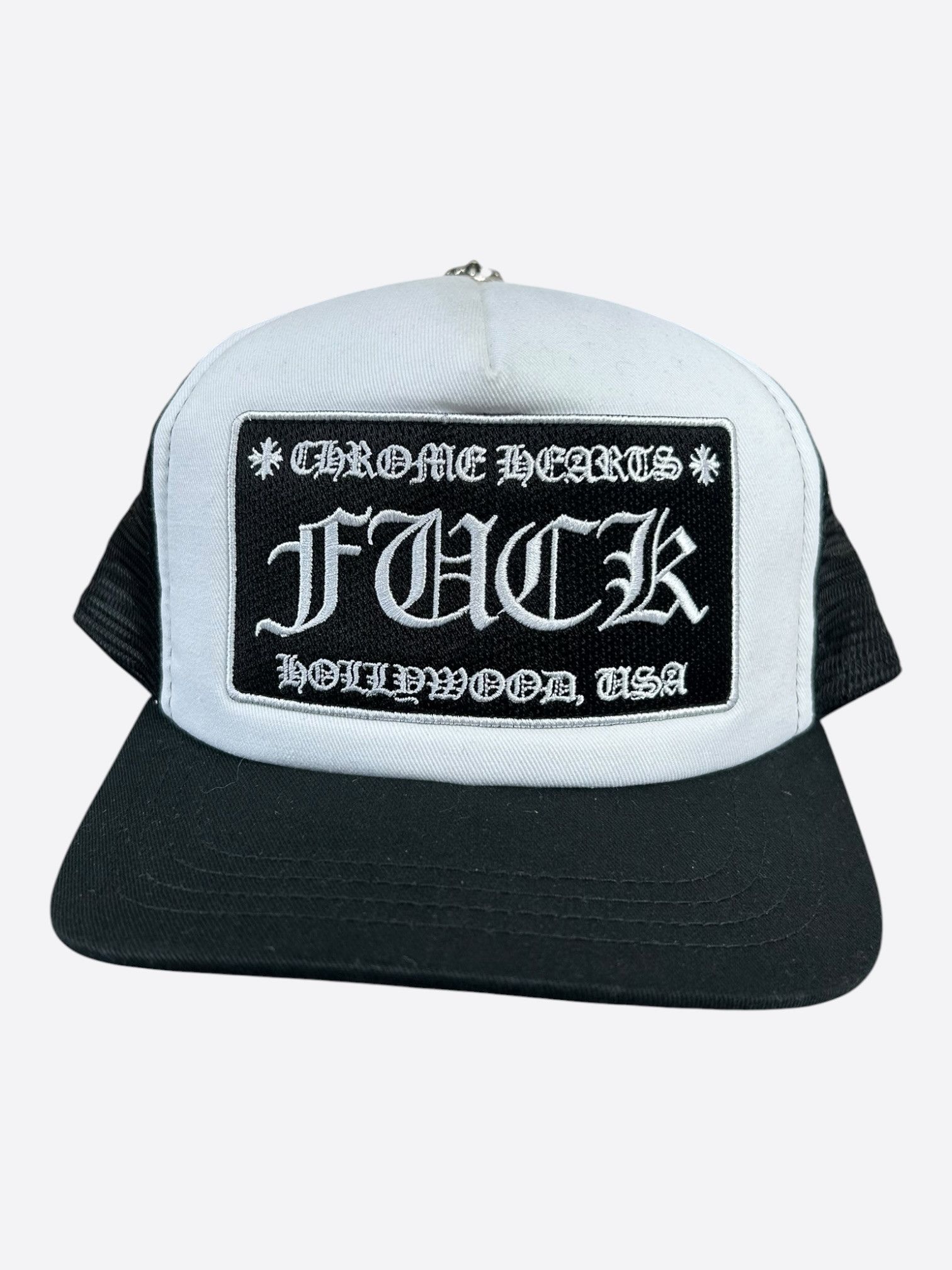Chrome Hearts Chrome Hearts Black & White F**K Trucker Hat Size ONE SIZE - 1 Thumbnail