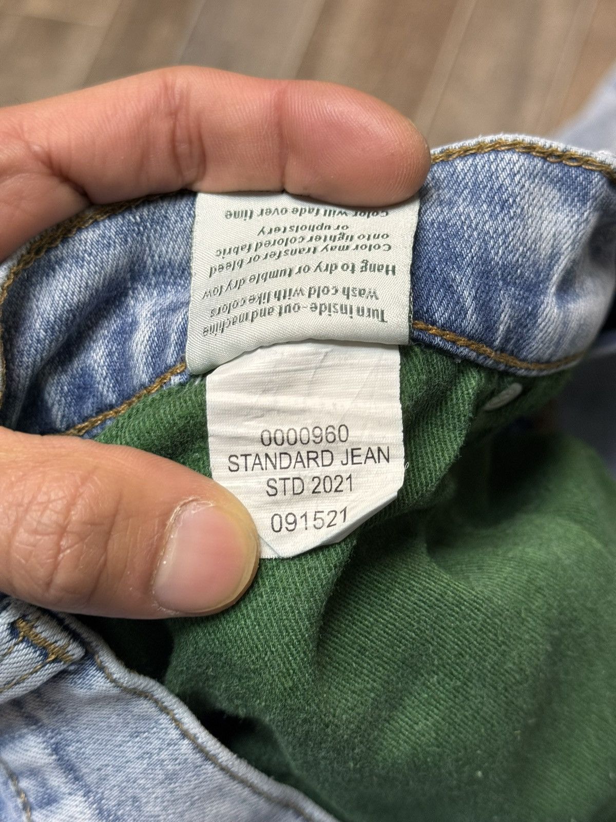 Tecovas Tecovas Light Wash Blue Denim Jeans Straight Fit Size US 40 / EU 56 - 8 Thumbnail