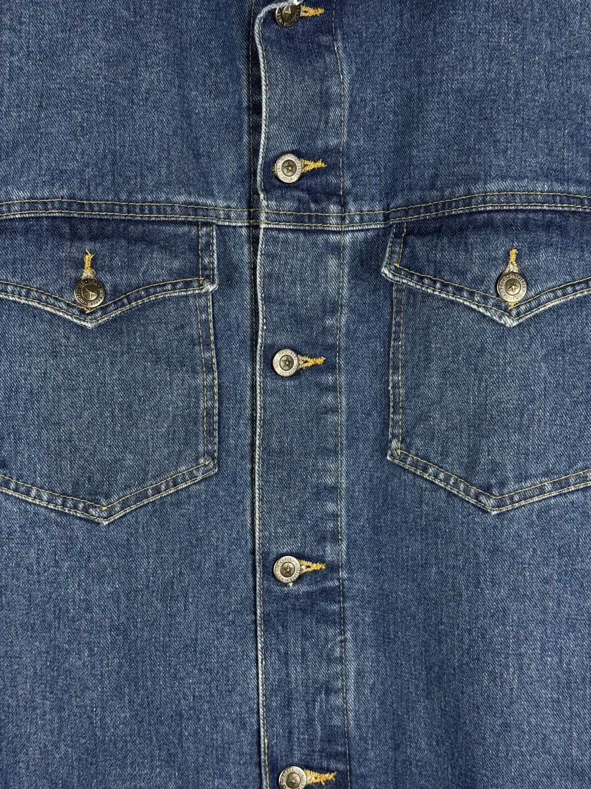 Other Schaefer Outfitter Denim Leather Collar Trucker Jacket Size US XL / EU 56 / 4 - 9 Thumbnail