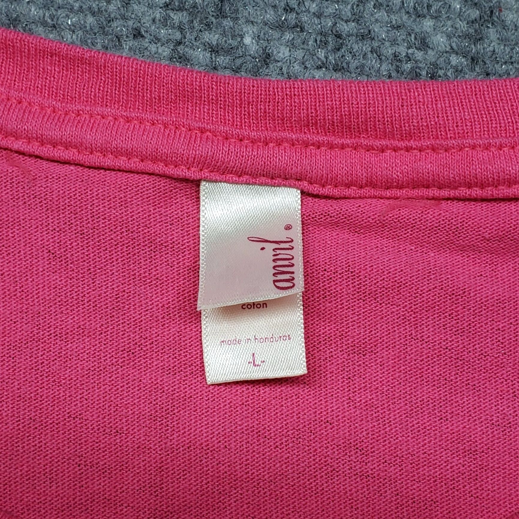 Anvil Anvil T-Shirt Size L Pink Graphic Print Cotton Short Sleeve Round Neck Mens Size US L / EU 52-54 / 3 - 5 Thumbnail